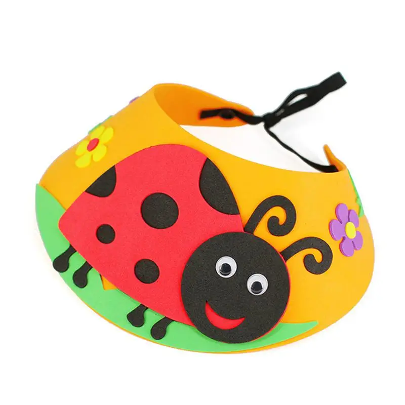 4 шт DIY Sunhat шикарный креативный EVA ручной работы шляпа милый мультфильм Sunhat стикер Декор 3D стикер ремесло DIY Дети Sunhat ремесло игрушки