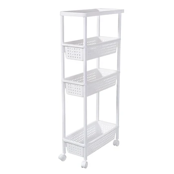 

Bathroom shelf bathroom narrow seam storage floor toilet kitchen living room refrigerator slot multi-layer