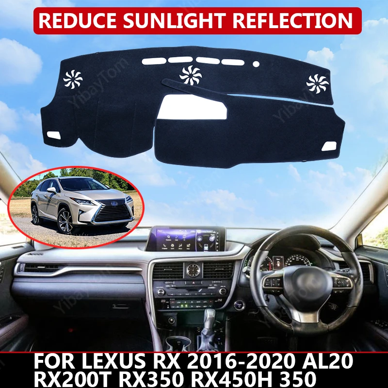 

Чехол для приборной панели автомобиля Lexus RX 2016-2020 AL20 RX200t RX350 RX450h 350, защитный коврик от солнца, коврик для приборной панели, Автомобильный Ковер