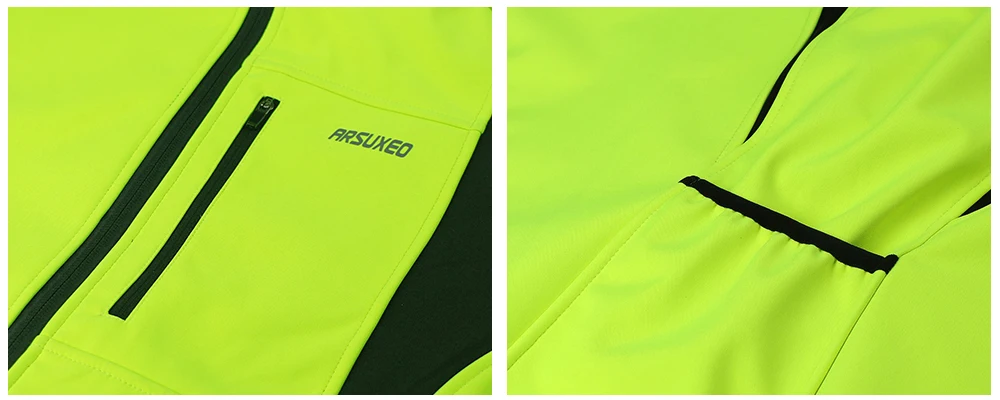 Arsuxeo men inverno ciclismo jaqueta à prova