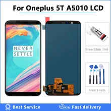 

100% Tested OLED LCD For Oneplus 5T A5010 LCD Display + Touch Screen Digitizer Assembly for One Plus 5T Display with frame