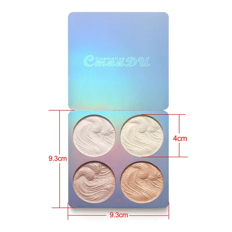 Cmaadu Glow Kit 4 цвета запеченный хайлайтер палитра мерцающий осветитель контуринг осветление 3D пудра макияж бронзатор