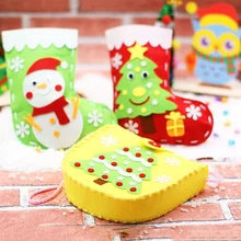 Креативные поделки для детей, детский сад, Детские ручные игрушки, нетканые поделки, игрушки для детей, рождественские подарки, сумка, Мультяшные конфеты, сумки