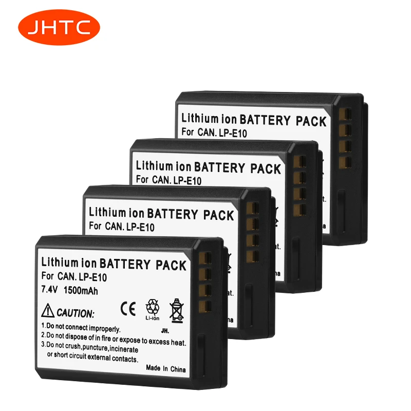 Lp-E10 Lpe10 Batteria Per Canon 1100D 1200D 1300D Rebel T3 T5 Kiss X50 X70 1500Mah Lp E10 Batteria