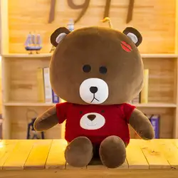 Свитер Коричневый медведь кукла вниз хлопок плюшевые игрушки большой размер кукла подушка детский подарок на день рождения для подруги