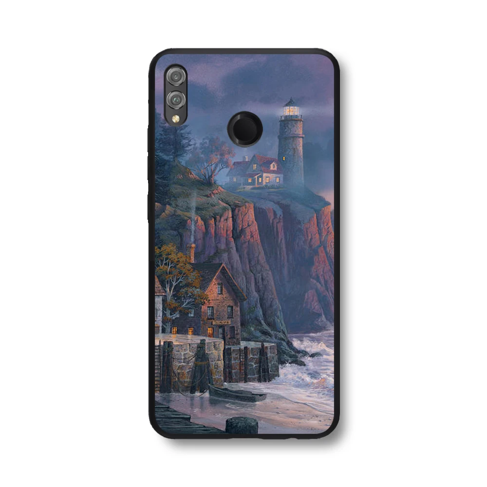 Роскошный защитный чехол с изображением животных/листьев для Honor V10, чехол для телефона huawei Honor 10 Lite Light 10i 10 i Capa - Цвет: 100218