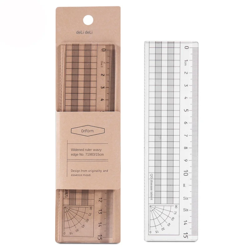 Plastic Ruler 20/30/40/50/60cm Multi-specification Ruler Student Office Drawing Straight Measurement Tools