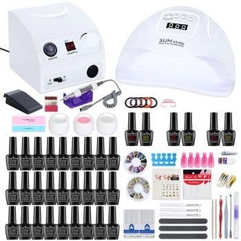 

Nail Set 35000RPM Nail Drill Machine 54/24W Nail polish dryer For Gel Nail Polish Set Kit Gel Varnish For Nail Art Set
