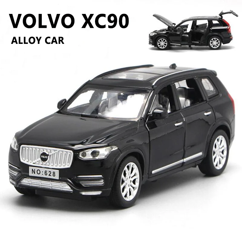 

1/32 Metal Diecasting Car Model Volvo-xc90 SUV Alloy Toy Car Sound And Light Pull Back Model Off-road Vehicle Gifts For Boys