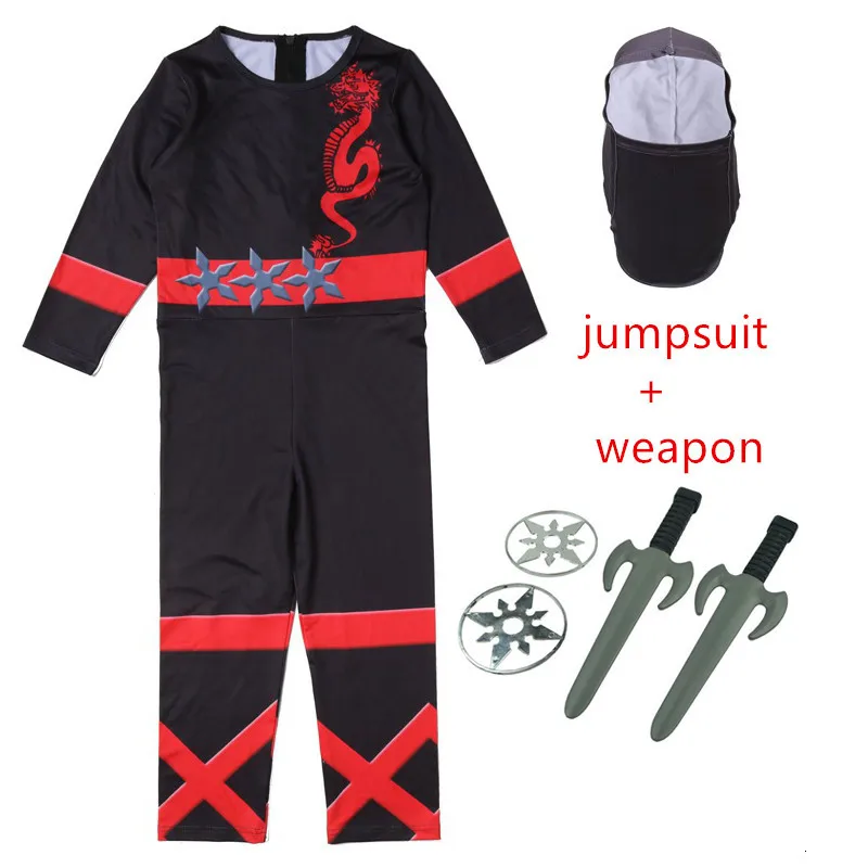 Ninjago/костюмы для мальчиков и девочек; костюм на Хэллоуин для детей; Рождественский костюм; одежда ниндзя; костюм супергероя; комплекты одежды ниндзя - Цвет: b62908ack B