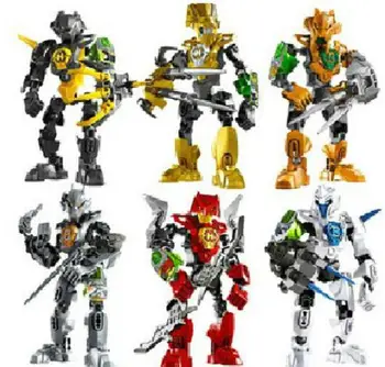 

DECOOL 96B Hero Factory Figure StarWar Solider STRINGER/STORMER/ROCKA/NEX/AULK/FRNO building blocks sets toys kids bricks