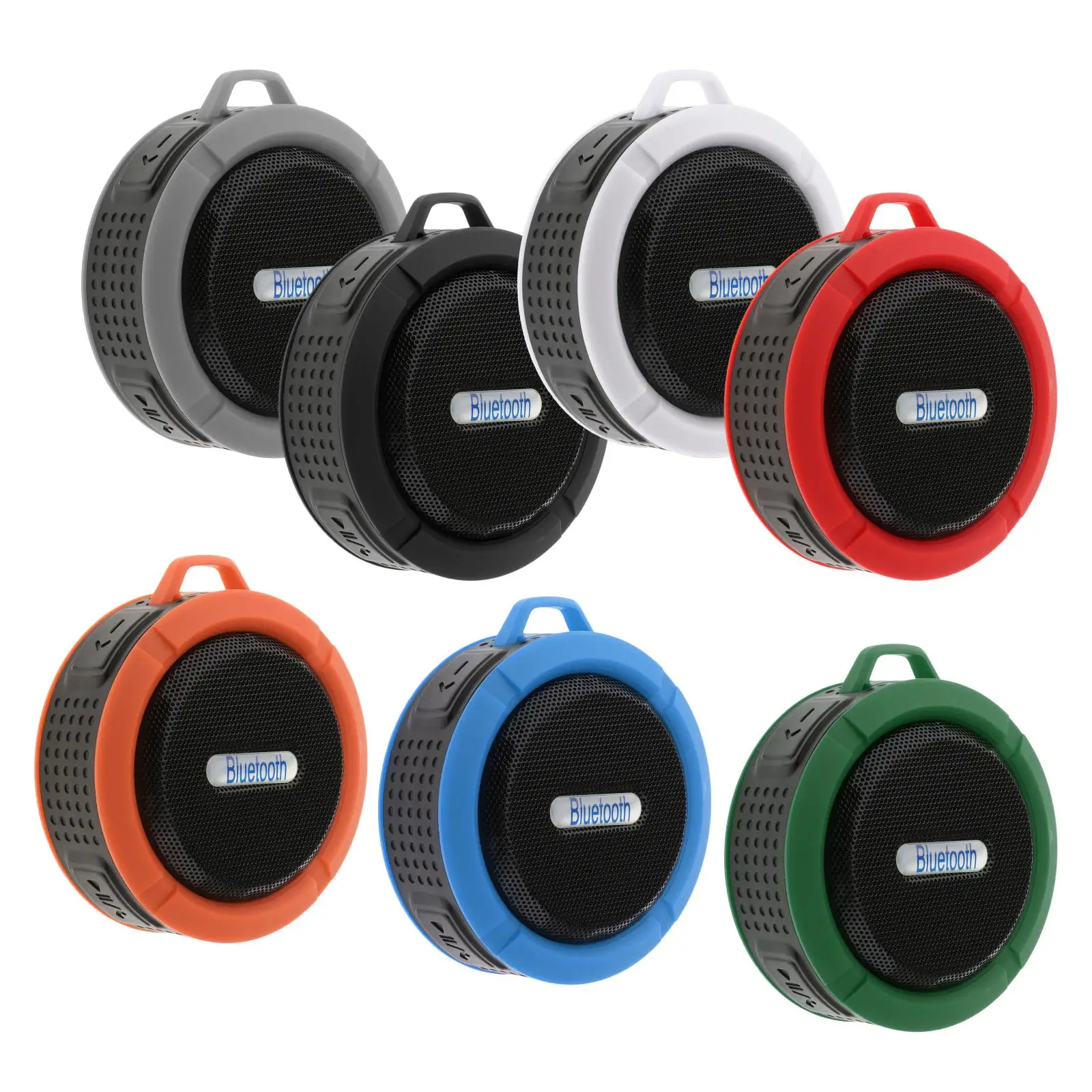 Altavoz Bluetooth portátil a prueba de agua de ducha al aire libre altavoces de Audio con HD estéreo por deporte senderismo Camping playa piscina