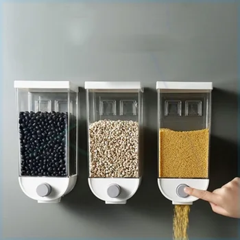 

Food Storage Box Kitchen Wall-Mounted Storage Tank Plastic Container Storage Food Storage Airtight Container Box Accessories