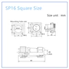 SP16 Waterproof Connector IP68 Cable Connector Plug & Socket Male And Female 2 3 4 5 6 7 9 Pin Square Aviation Plug DIY YOU ► Photo 2/6