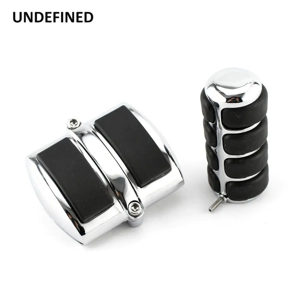 Motorcycle Pegs Gear Shift Pedal Cover & Rear Brake Pad Cover For Honda Yamaha V-Star 650 950 1300 Shadow 600 750 1100 Chrome