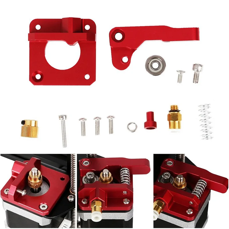 

CR-10 Extruder Upgraded Replacement, Aluminum MK8 Drive Feed 3D Printer Extruders for Creality Ender 3, CR-10, CR-10S, CR-10 S4