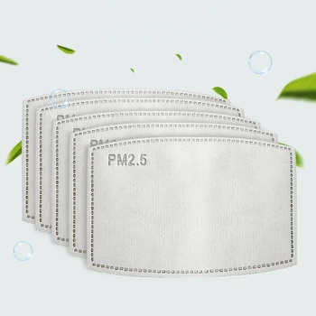 

10pcs/Lot PM 2.5 Mouth Mask Activated Bacteria Proof Flu Face Masks Cotton Filter Paper Adult and Children