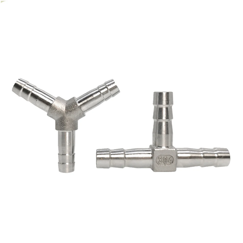 4/6/8/10/12/13/14/15/16/20/25 мм Hose Barb Tee Y Shape 3 Way Splicer Splitter 304 Нержавеющая вода газ