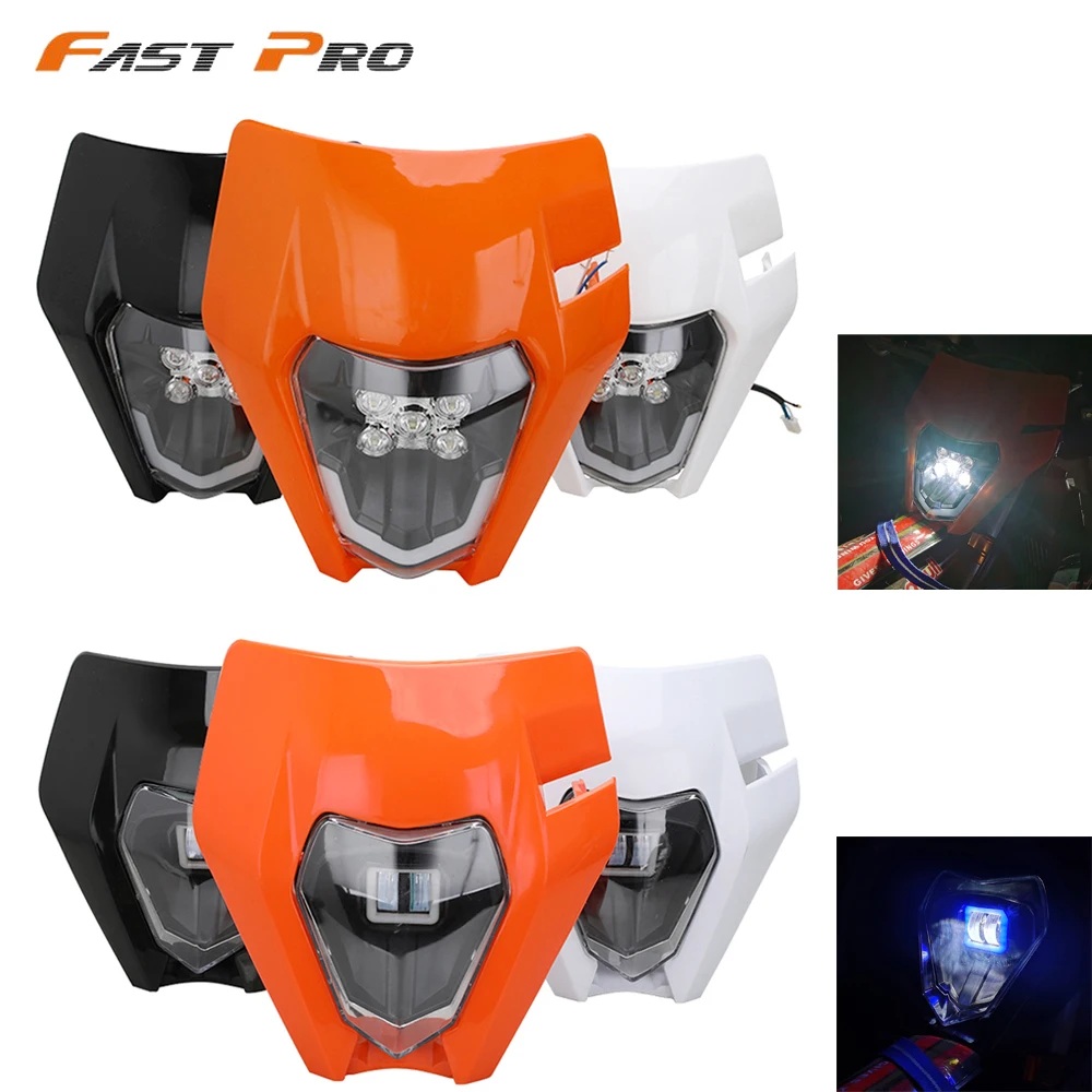Feu avant de moto à LED, pour KTM EXC EXCF SX SXF XC XCF XCW XCFW TPI ...