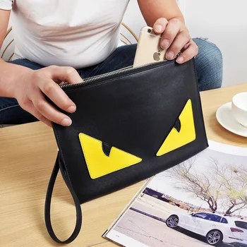 

Hand Single Bag Handbag Shoulder Women's Singles Monster Envelopes Personality Pu Zipper bag