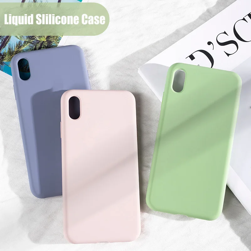 

Candy Color Case For Redmi 7 7A 6A Note 7 8 Pro Liquid Silicone Bumper Cover For Xiaomi Mi 9 9t Pro A3 A2 A1 8 Lite Mi9 SE Case
