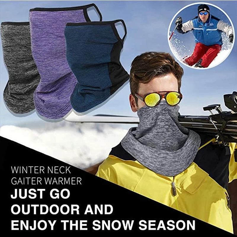

Face Shield Winter Thermal Fleece Ski Mask Full Face Cover Snowboard Hood Scarfs Outdoor Sport Windproof Cycling Headgear