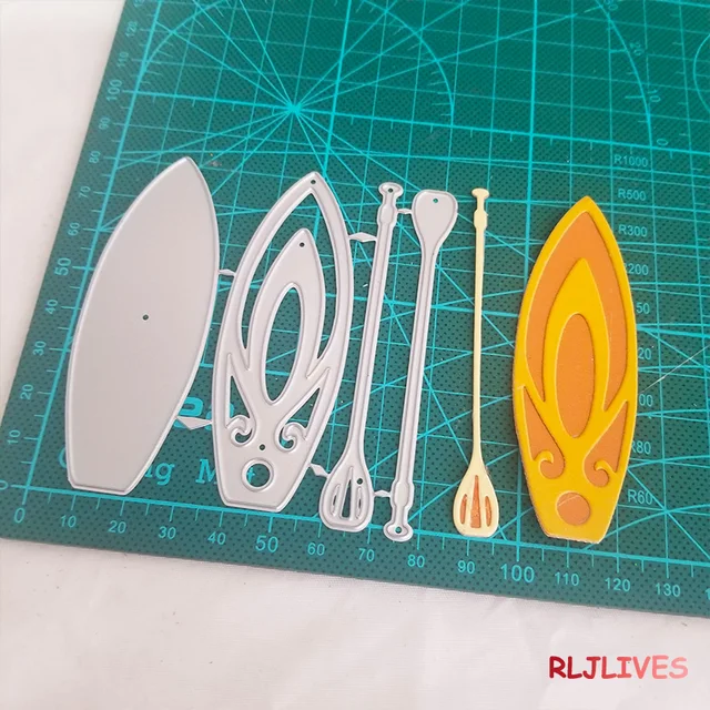 Fustelle Da Taglio Metallo Tema Estate - Ombrelloni, Surfisti Per Scrapbooking - Foto 7