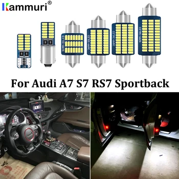 

KAMMURI 16Pc No Error Interior Dome + Vanity mirror + Trunk + Door + Glove LED light Kit for Audi A7 S7 RS7 4G Sportback Quattro