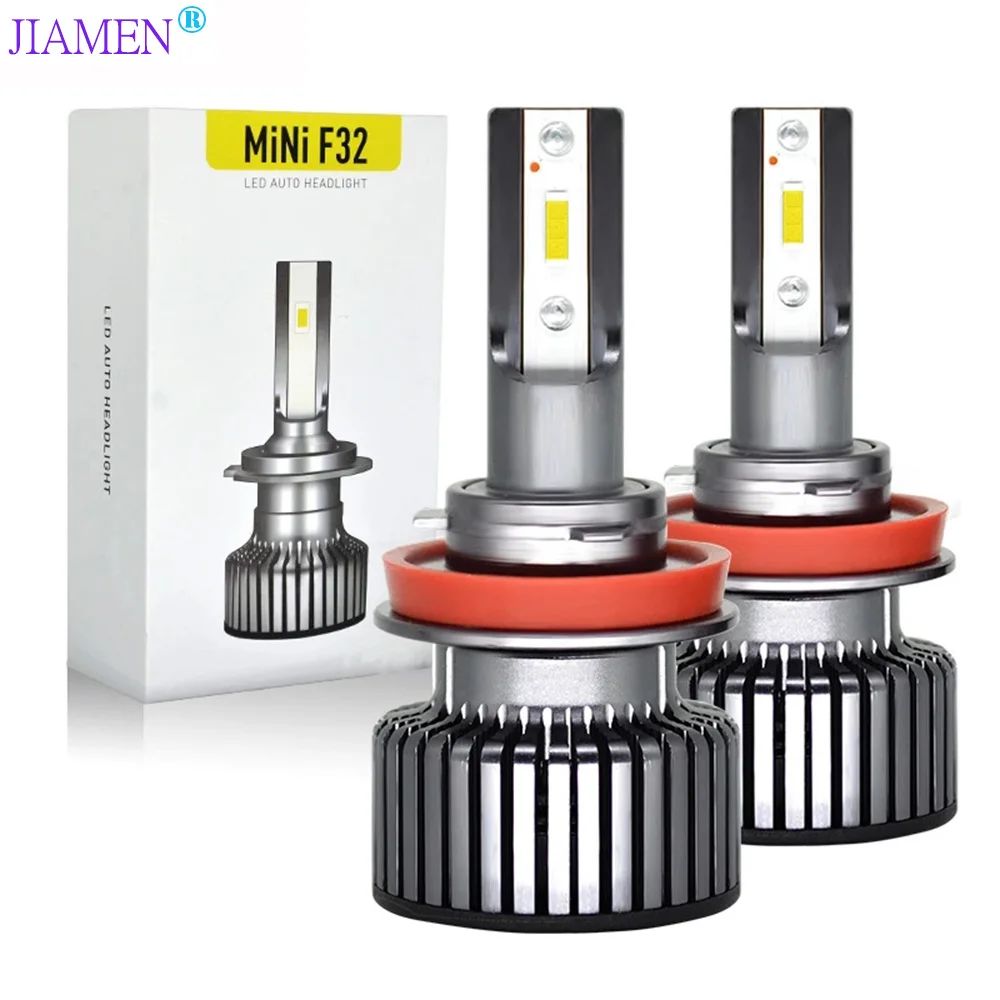 JIAMEN 2 шт. светодиодный H4 H7 H8 H11 H16 9005 9006 9012 HB3 HB4 H1 Ultinon Эфирное светодиодный автомобиль 6000 К белый свет фар авто Противотуманные огни