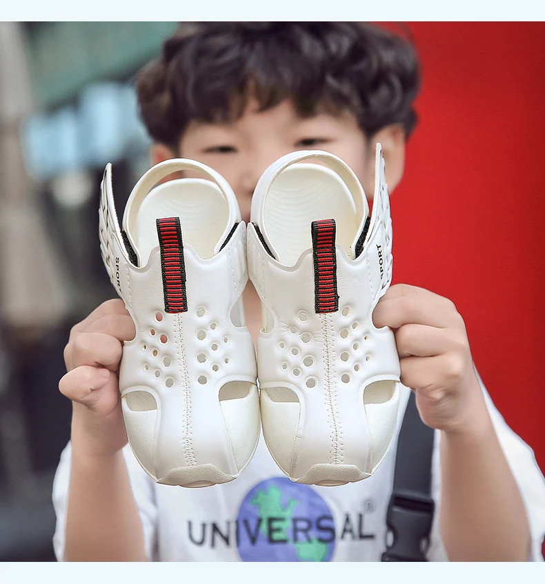 TuYao Girls Brand Designer Sandal Toddler Water Little Boy Shoes Summer Beach Lightweight Soft Non-slip Infant Wing Shoes