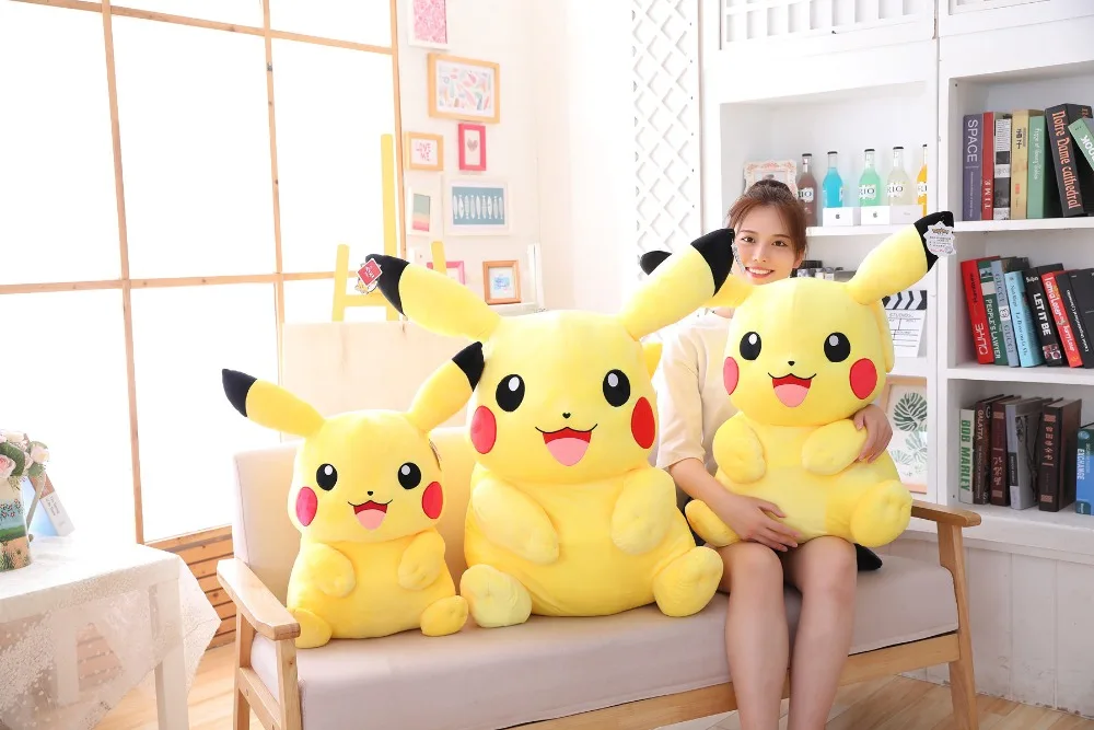 Pokemon - Pikachu Big Sized Stuffed Plush Toy (Different Sizes)