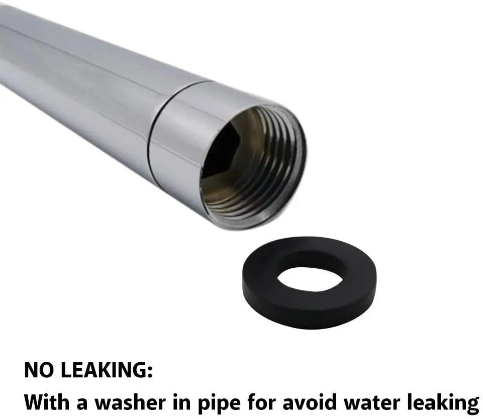 Shower Faucet Extension Tube Bar for Shower Set Rod Extension Pipe Bathroom Accessories Shower Pipe Extension Shower Head Extender