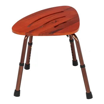 

Teakwood Bath Chair Non Slip 6 Gear Height Adjustable Toilet Seat Home Shower Stool Aid Seat for Disabled Elderly Pregnancy Kid