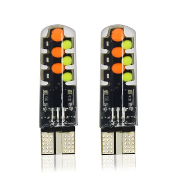 

1 set *Car LED T10 COB 12SMD RGB light With Remote Controller W5W 194 168 Interior Light Bulbs