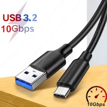 USB A to USB C 3.2 Gen 2 Cable 10Gbps Data Transfer Short USB C SSD Cable QC 3.0 Fast Charging Spare For OculusQuest2 VR Cable