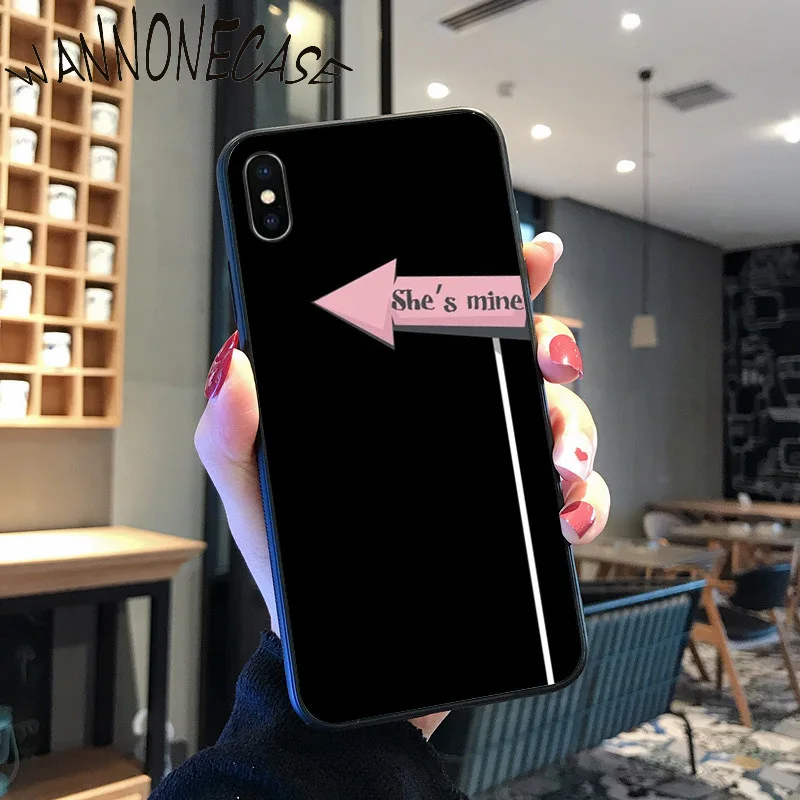 Beberapa Priting Dia Ini Milikku DIY Dicat Ponsel Case untuk iPhone 8 7 6 6S Plus X XS MAX 5 5S SE XR 11 11pro Promax Ponsel