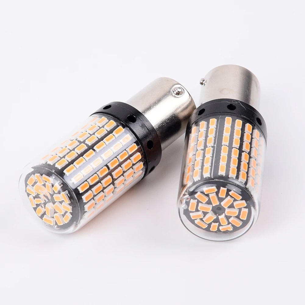 2 предмета 12V 118 Вт Янтарный автомобилей Светодиодный указатели поворота лампы 3000K 3400LM рабочие лампы