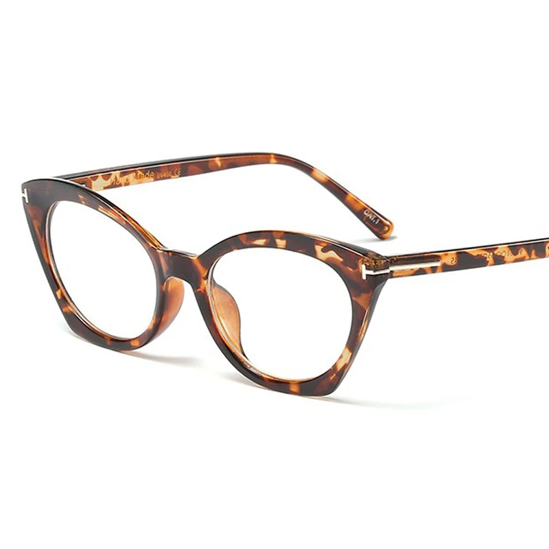 Ретро в форме кошачьих глаз очки Рамка для женщин плоское зеркало с близорукостью женские рисовые трафареты для ногтей мужские женские оптические модные очки TR90