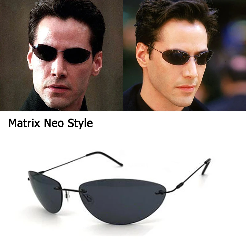 

Upgrade Cool Matrix Smith Style Polarized Sunglasses Ultralight Rimless Men Driving Design Polaroid Sun Glasses Oculos De Sol
