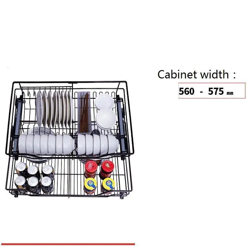 Number 7 Органайзер Cestas Para Colgar En La Ducha Cucina Armario De Cocina Despensa из нержавеющей стали Cozinha стеллаж для кухонного шкафа корзина - Цвет: Number 7