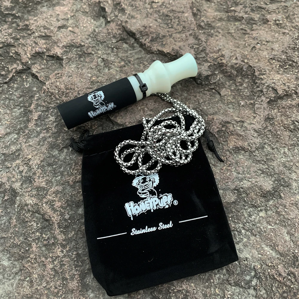 HONEYPUFF Resin& Silicone Accessories with Stainless Chain