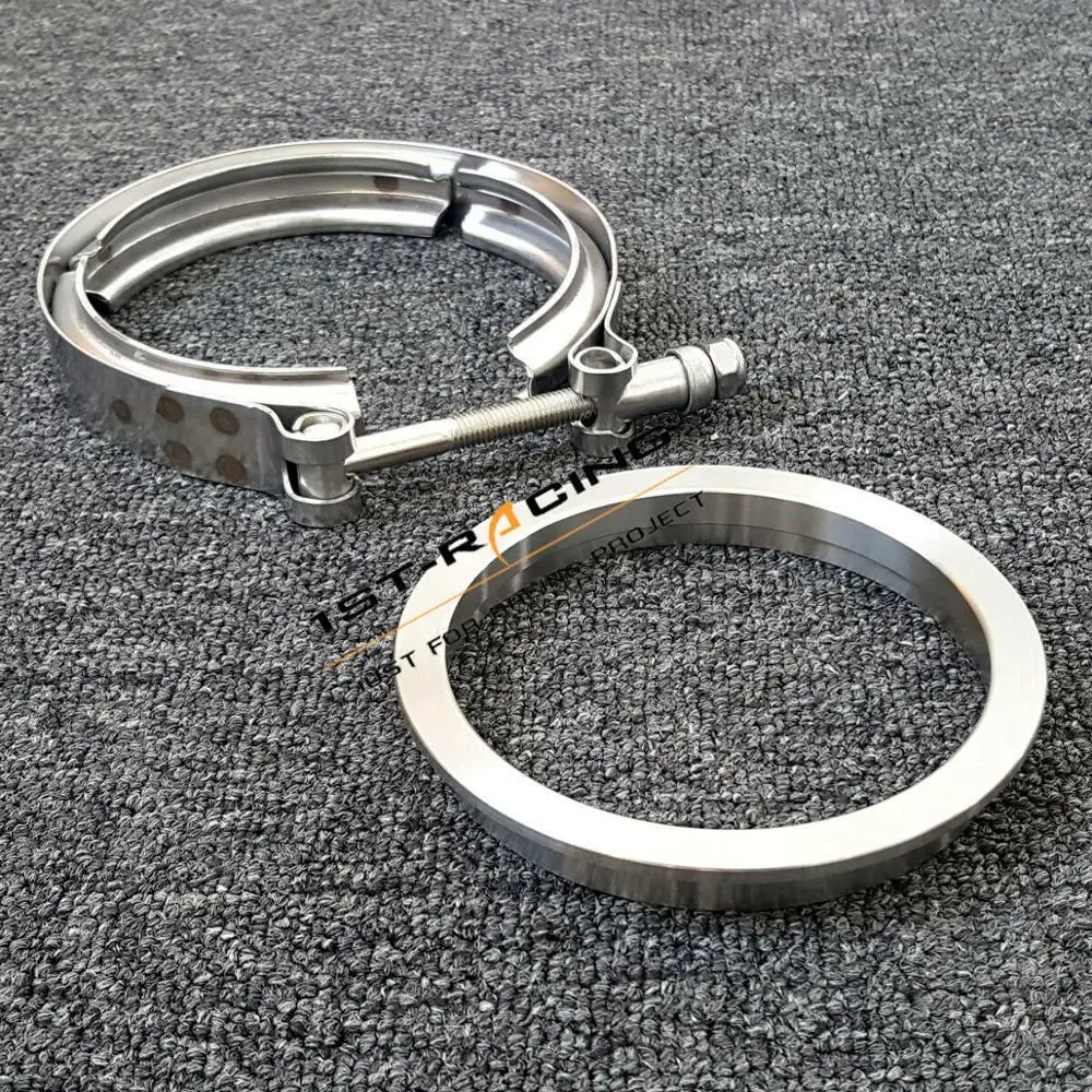 4" Downpipe Vband Clamp &Flange Stainless For Warner Turbo S400 S400SXE S475 S480 S463