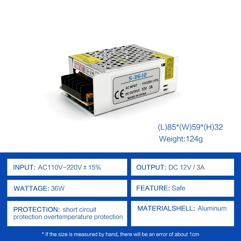 AC110V 240V DC Светодиодный источник питания AC 5 12 24 V 36 48 2A 3A 5A 10A светодиодный драйвер