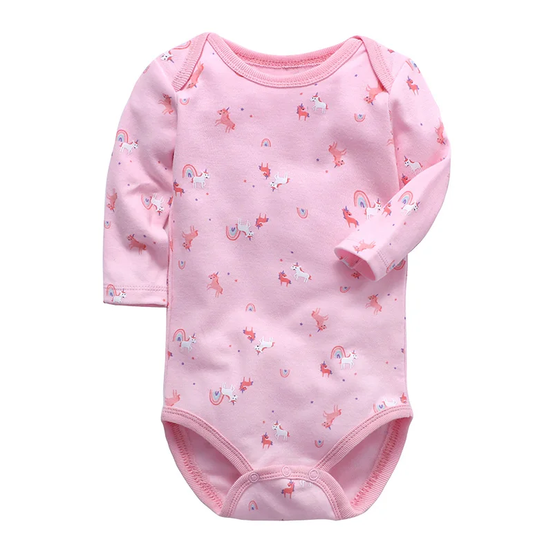 Боди для новорожденных; одежда для малышей; bebes; хлопковая одежда с длинными рукавами и принтом для младенцев; 1 предмет; 0-24 месяца - Цвет: Оранжевый
