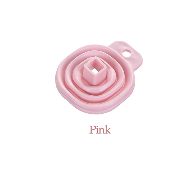 Pink Телескопическая Воронка Кухня Силиконовый конус капающие масло креативный складной телескопический бытовой утечки жидкости круглая Воронка Win - Цвет: Pink