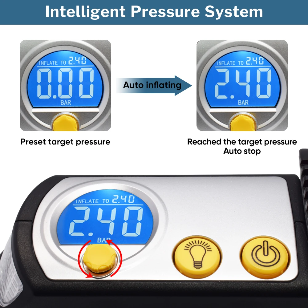 Price WINDEK Digital Car Tire Inflator Auto Compressor 12V Super Fast Tyre Pump Air Compressor For Car SUV Tires