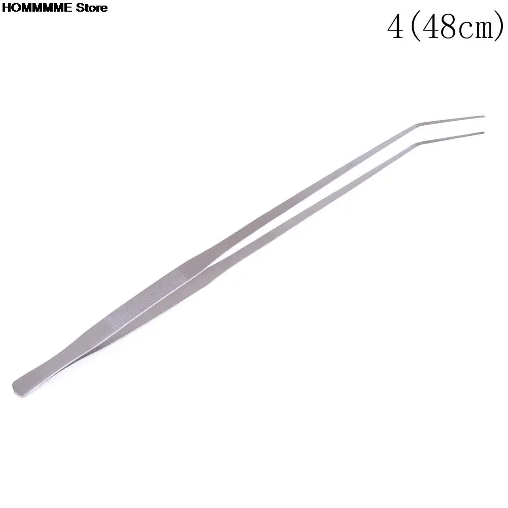 Aquarium Live Tank Straight Curve Plant Tweezers Long Tongs Stainless Steel Plant Shrimp Reef Tank Crooked Tweezer 38cm/48cm/30