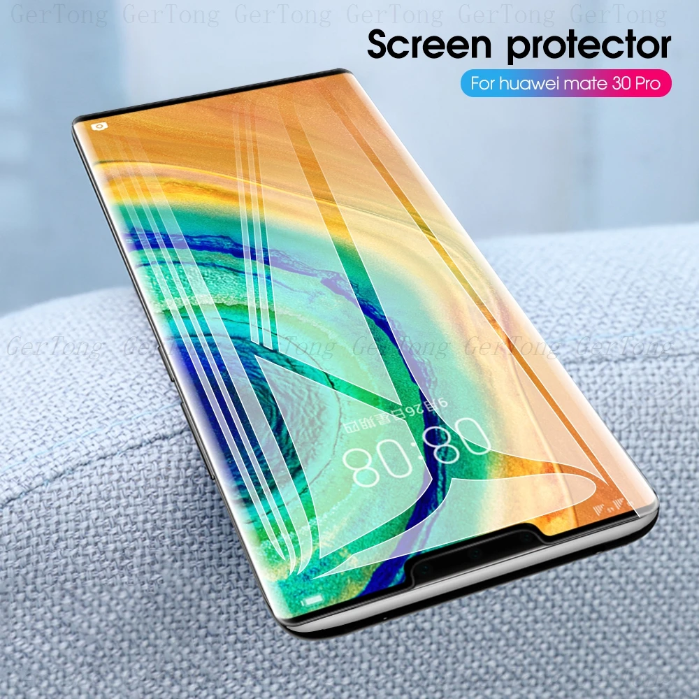 9H закаленное стекло для huawei P30 Pro защита экрана полностью изогнутые края Защитное