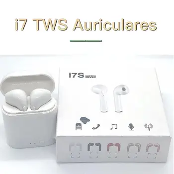 

I7s 2Pcs Earphones Wireless Waterproof Microphone Bluetooth 5,0 with Auto-charging Case Mini Portable for GYM and Outdoor sports