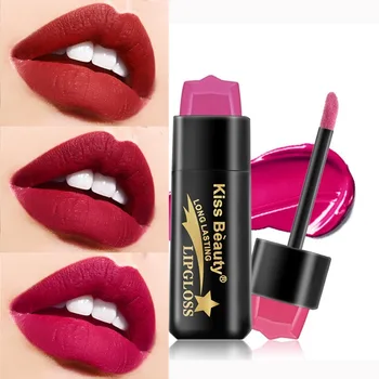 

New Matte Lipstick pen Makeup Long Lasting Waterproof Velvet Lip stick Soft Moisturizing Smooth Beauty Sexy Nude Lips Cosmetics